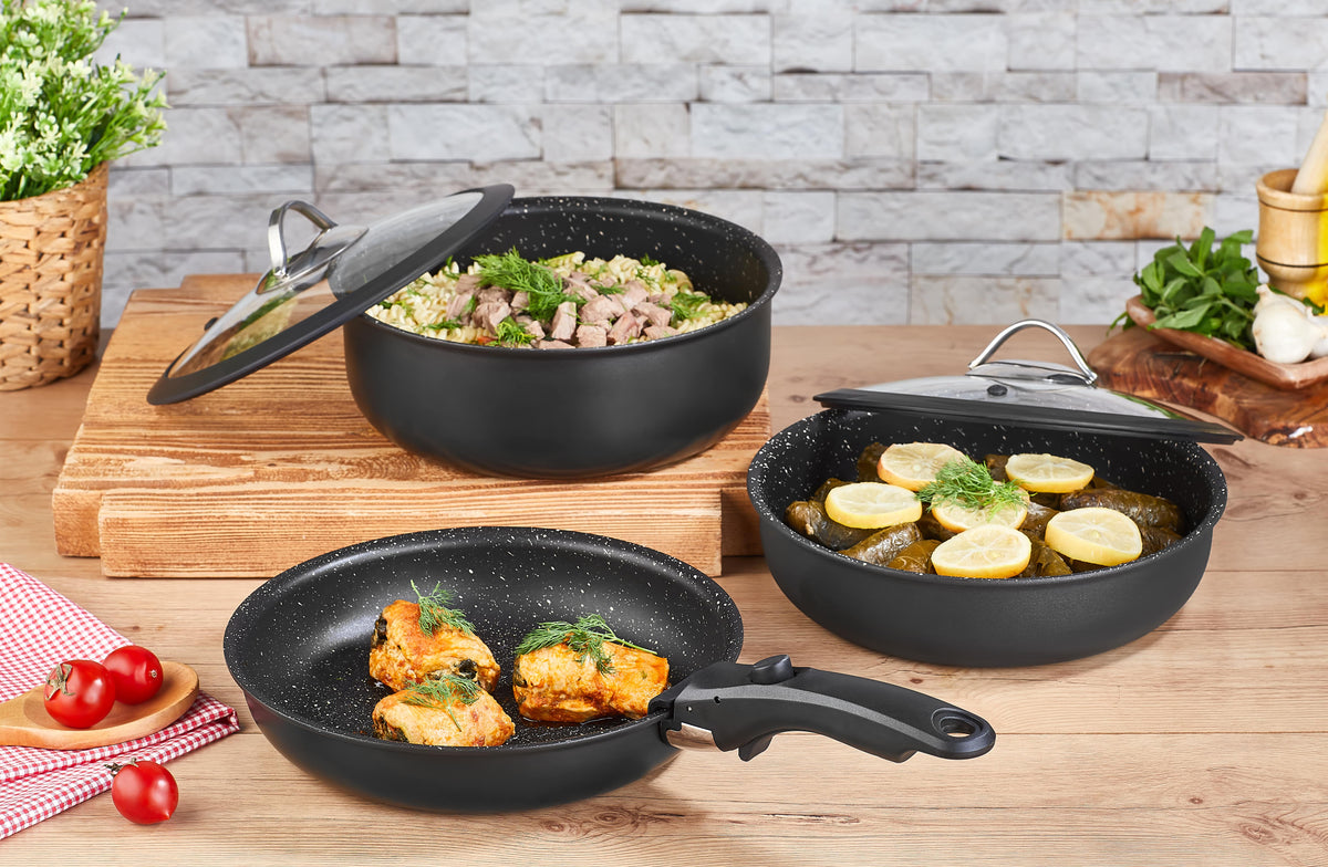 Papilla's Best Cookware - Motto 12-Pieces Detachable Handle Pans