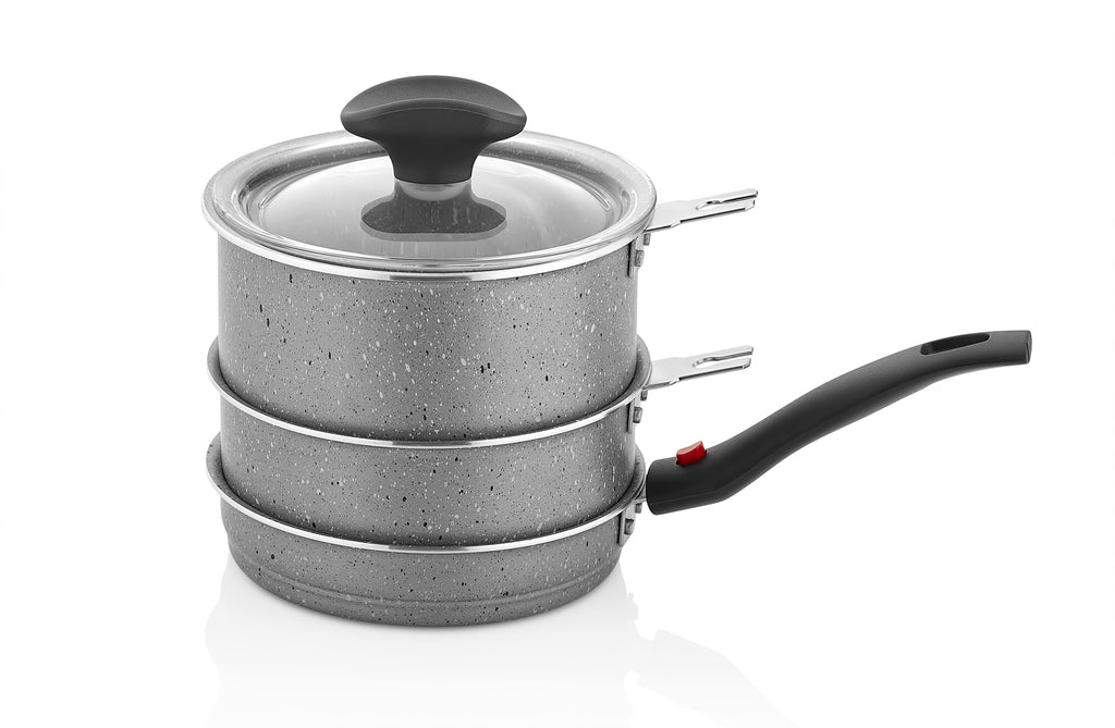 4-Pieces Detachable Handle Mini Pan With Lid | Mini Cooking Set | Papilla's Best Cookware